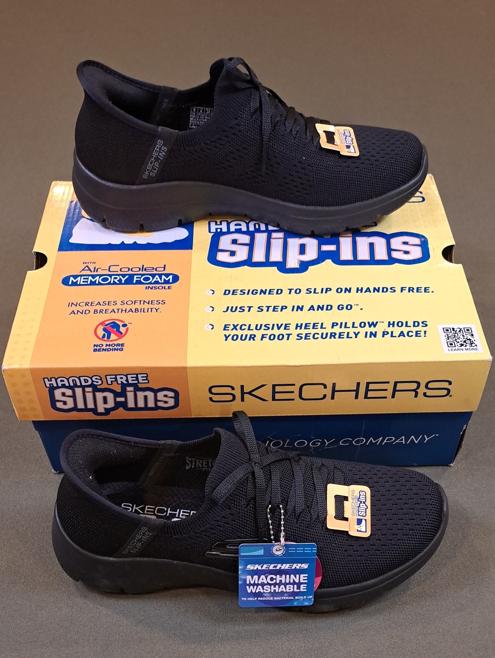 Skechers Slip-ins: Summits - New Daily - Color: Black - Size: Women 9